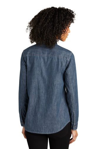 Port Authority® Ladies Long Sleeve Perfect Denim Shirt