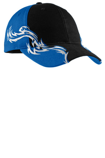 Port Authority® Colorblock Racing Cap with Flames