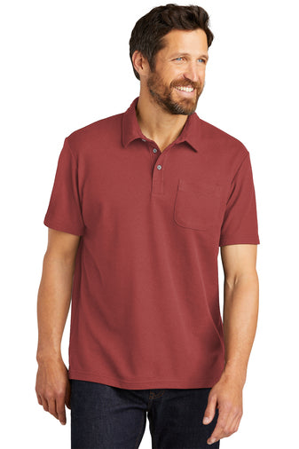 Port Authority® C-FREE ™ Cotton Blend Pique Pocket Polo