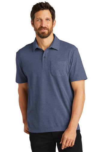 Port Authority® C-FREE ™ Cotton Blend Pique Pocket Polo