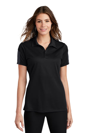 Sport-Tek® Ladies PosiCharge® Active Textured Colorblock Polo