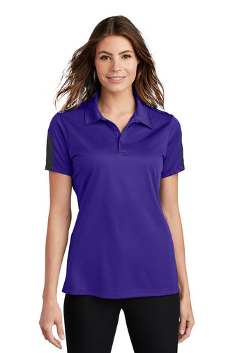 Sport-Tek® Ladies PosiCharge® Active Textured Colorblock Polo