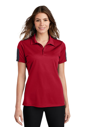 Sport-Tek® Ladies PosiCharge® Active Textured Colorblock Polo