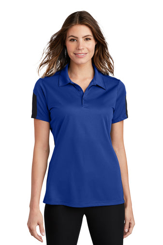 Sport-Tek® Ladies PosiCharge® Active Textured Colorblock Polo