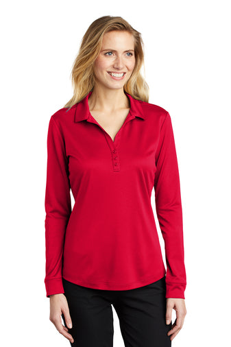 Port Authority ® Ladies Silk Touch™ Performance Long Sleeve Polo
