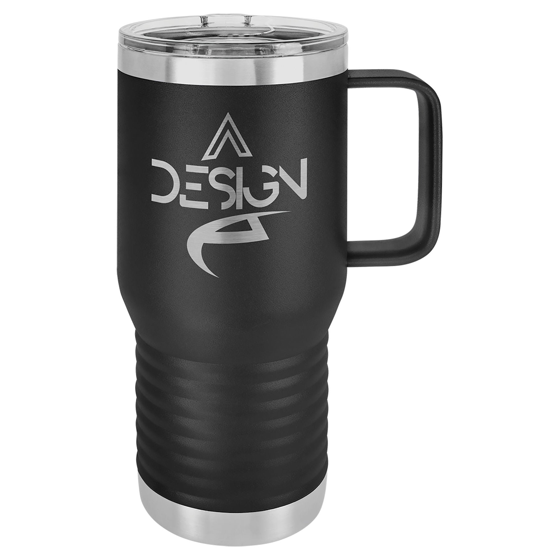 Black 20oz Polar Camel Vacuum Insulated Tumbler & Silver Ring