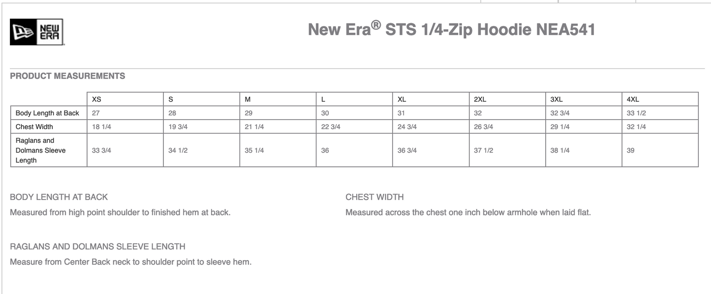 New Era® STS 1/4-Zip Hoodie