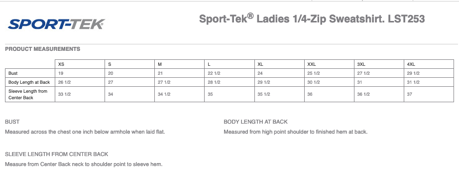 Sport-Tek® Ladies 1/4-Zip Sweatshirt