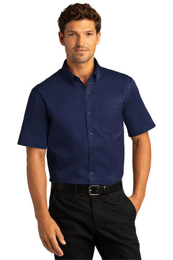 Port Authority® Short Sleeve SuperPro React™Twill Shirt