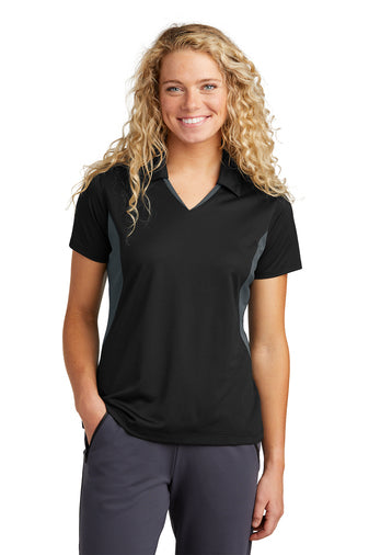 Sport-Tek® Ladies Side Blocked Micropique Sport-Wick® Polo