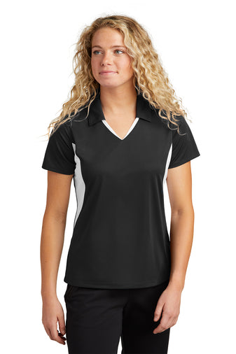 Sport-Tek® Ladies Side Blocked Micropique Sport-Wick® Polo