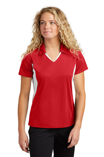 Sport-Tek® Ladies Side Blocked Micropique Sport-Wick® Polo