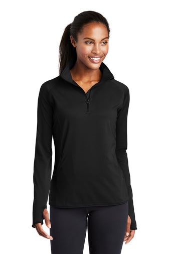 Sport-Tek® Ladies Sport-Wick® Stretch 1/2-Zip Pullover