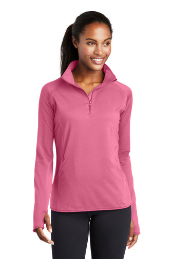 Sport-Tek® Ladies Sport-Wick® Stretch 1/2-Zip Pullover