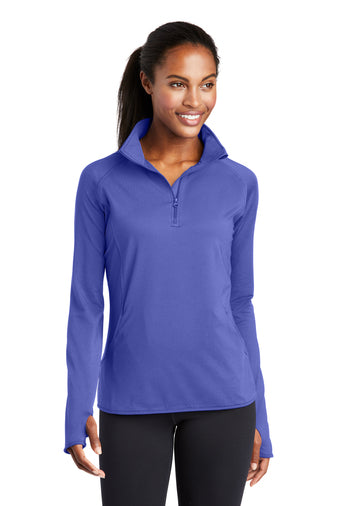 Sport-Tek® Ladies Sport-Wick® Stretch 1/2-Zip Pullover