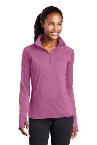 Sport-Tek® Ladies Sport-Wick® Stretch 1/2-Zip Pullover