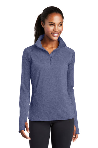 Sport-Tek® Ladies Sport-Wick® Stretch 1/2-Zip Pullover