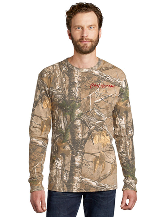 Russell Outdoors™ Realtree® Long Sleeve Explorer 100% Cotton T-Shirt with Pocket