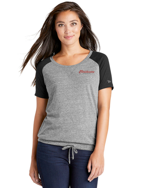 New Era ® Ladies Tri-Blend Performance Cinch Tee