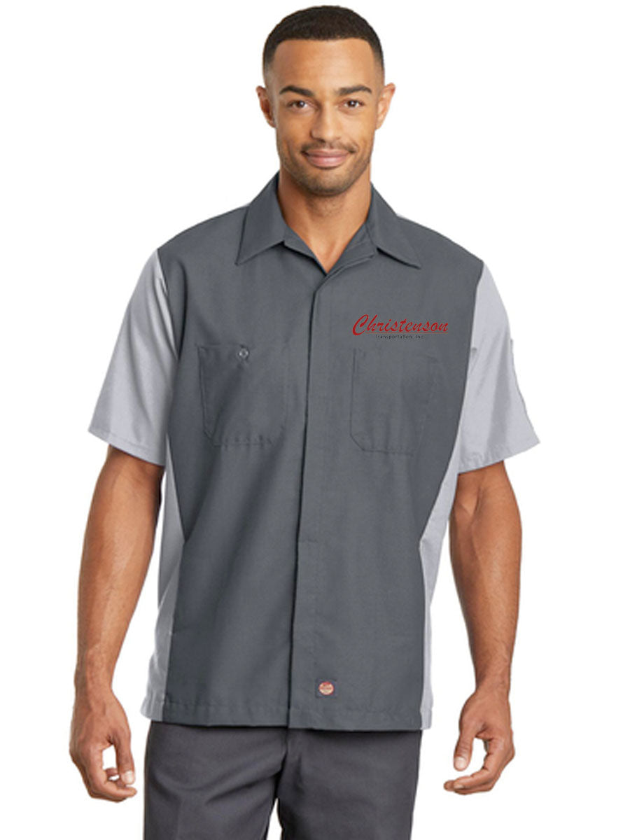 Red Kap® Short Sleeve Ripstop Crew Shirt