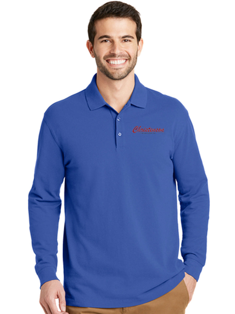 Port Authority® EZCotton® Long Sleeve Polo