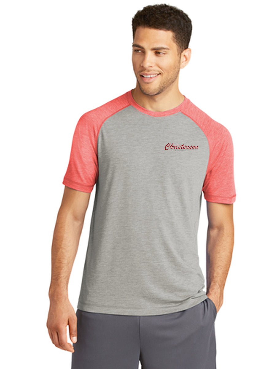 Sport-Tek® PosiCharge® Tri-Blend Wicking Raglan Tee