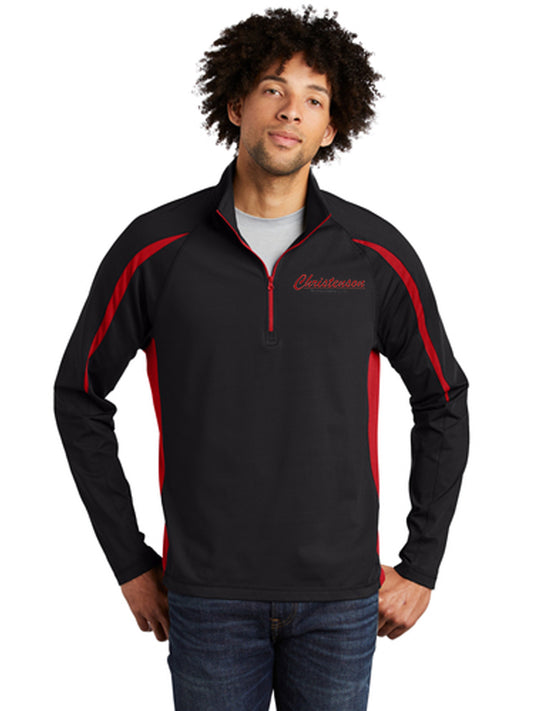 Sport-Tek® Sport-Wick® Stretch 1/2-Zip Colorblock Pullover