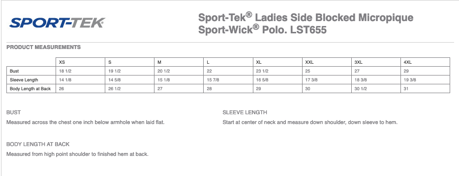 Sport-Tek® Ladies Side Blocked Micropique Sport-Wick® Polo