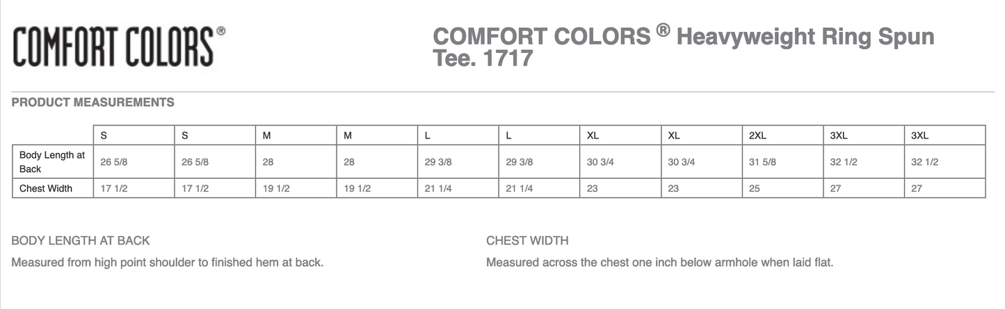 Comfort Colors ® Heavyweight Ring Spun Tee